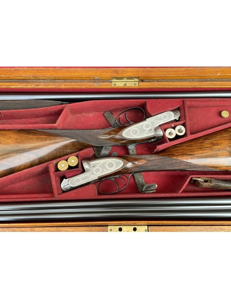 Coppia Doppiette Purdey cal. 12 incise e numerate