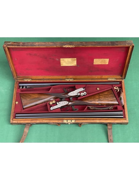 Coppia Doppiette Purdey cal. 12 incise e numerate