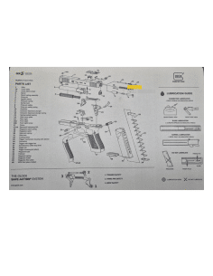 Tappetino Glock Gen 5 MOS grigio codice 692388