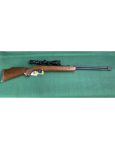 Carabina usata aria compressa marca Weihrauch modello HW77 usata con ottica 3-9X40 Stoeger e attacchi
