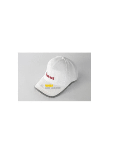 Cappellino Perazzi tiro a rete  100% Poliestere colore bianco con elastico