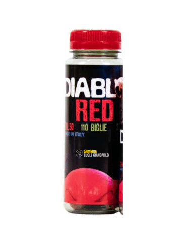Palle gomma Diablo Red per pistole da difesa Calibro 50 con 110 biglie 2,6 gr