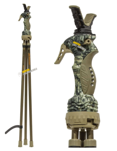 Primos Trigger Stick Gen3 Shooting Stick, Regolabile in Altezza, tripiede sgancio rapido Leggero, per Caccia, tiro e Fotografia
