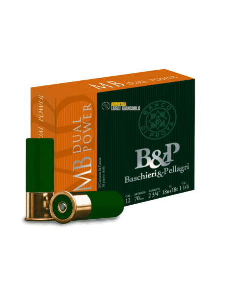 Baschieri & Pellagri calibro 12/70 B&P MB Dual Power 36g nr. 6+3  25 cartucce  12/70