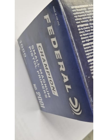 Inneschi Federal Small Magnum pistol primers Champion blu 1000 pezzi codice 2001