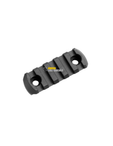 SLITTA SECTION FOR M- LOK COMPATIBLE SYSTEMS MAGPUL RAIL M-LOK IN ALLUMINIO 5 SLOTS MAG581 5 slot M-lok
