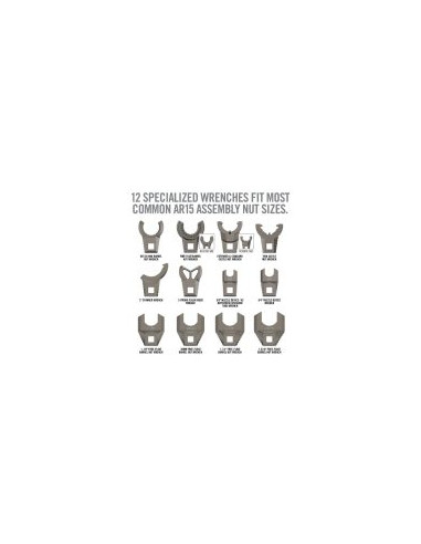 Real Avid Master-Fit 13-Piece AR15 Crowfoot Wrench Set 347,19 € CODICE AV-AVMF13WS ATTREZZI, ACCESSORI ARMI
