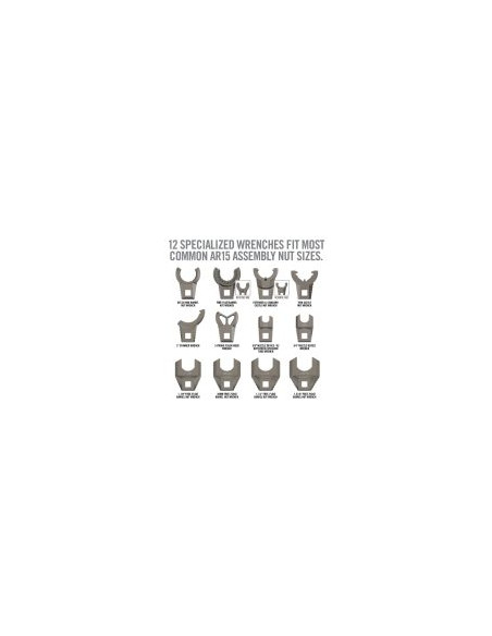 Real Avid Master-Fit 13-Piece AR15 Crowfoot Wrench Set 347,19 € CODICE AV-AVMF13WS ATTREZZI, ACCESSORI ARMI