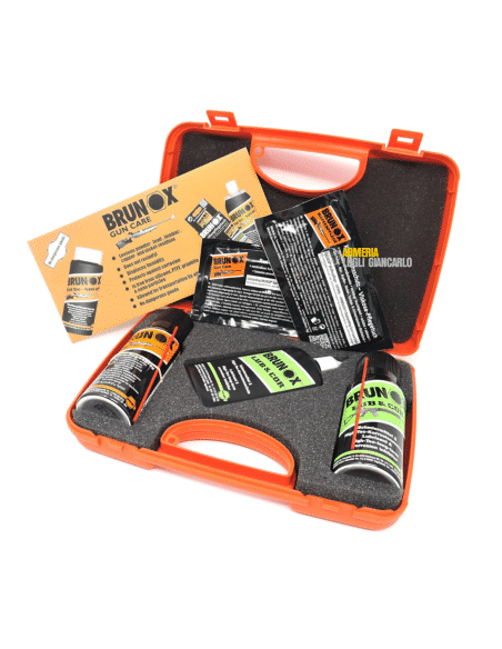 KIT PULIZIA ARMI BRUNOX GUN CARE BOX 26,45 € CODICE BX-GCBOX  ACCESSORI ARMI, OLI - SOLVENTI - BRUNITORI