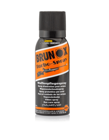 BRUNOX OLIO GUN CARE SPRAY 100ML 7,12 €  COD: BX-GCS100 ACCESSORI ARMI, OLI - SOLVENTI - BRUNITORI
