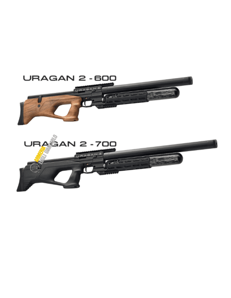 Carabina PCP Uragan 2 walnut (legno) calibro 6,35 serbatoio 700