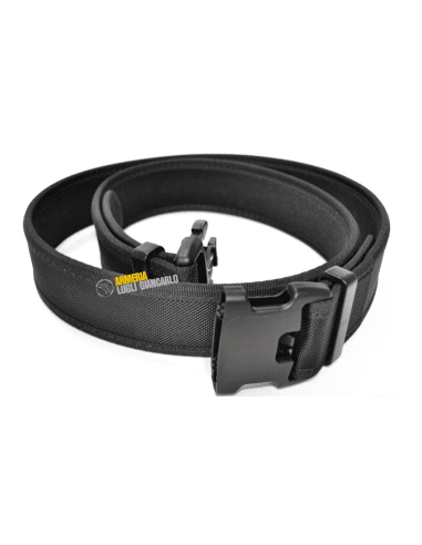 Cinturone Ghost nero con chiusura per guardie giurate e forze dell'ordine taglia L 100-120 cm codice FO000035