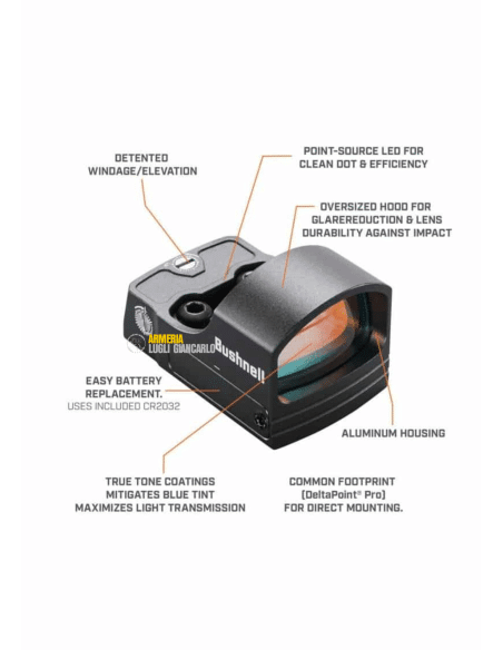 RED DOT PUNTO ROSSO BUSHNELL Red Dot RXS-100 1x25 4 MOA Weaver