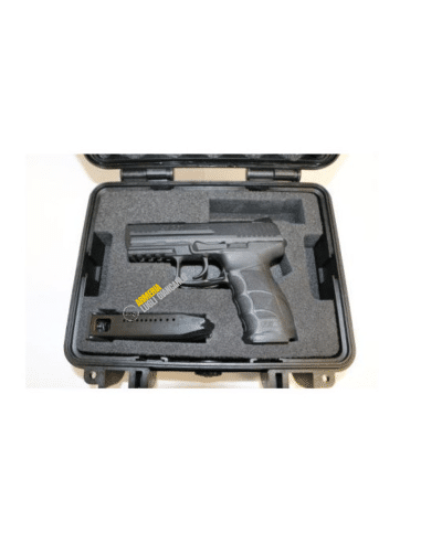 HK VALIGETTA PER PISTOLE IMPERMEABILE NATO STANAG 4280 PER PISTOLE ED ACCESSORI MISURE EST. 305x270x144mm (970631)  HK000080