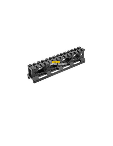 Slitta per armi rialzata UTG Super Slim Picatinny Riser Mount, 2,5 cm Altezza, 13 schede MT-RSX1L