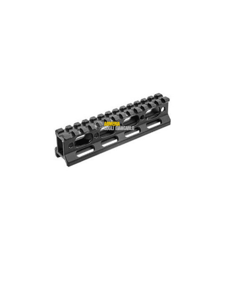 Slitta per armi rialzata UTG Super Slim Picatinny Riser Mount, 2,5 cm Altezza, 13 schede MT-RSX1L