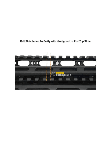 Slitta per armi rialzata UTG Super Slim Picatinny Riser Mount, 2,5 cm Altezza, 13 schede MT-RSX1L