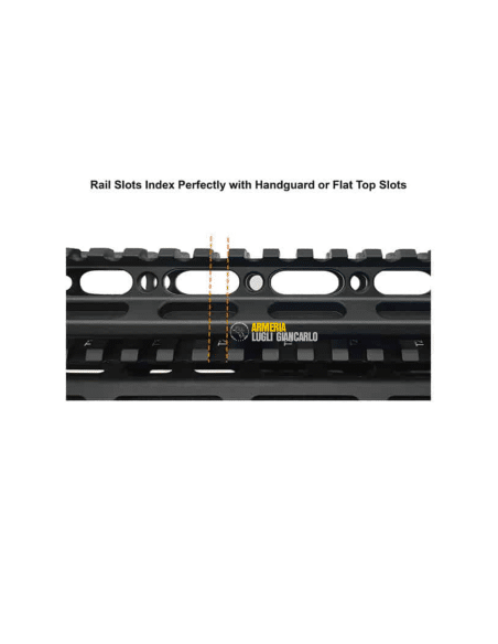 Slitta per armi rialzata UTG Super Slim Picatinny Riser Mount, 2,5 cm Altezza, 13 schede MT-RSX1L