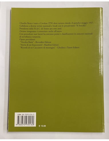 Libro “Ricordi di un Cacciatore Solitario” editore Carlo Lorenzini