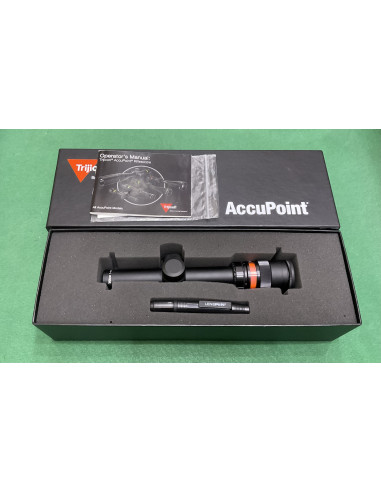 Ottica Trijicon AccuPoint 1-4x24 Riflescope w/BAC Red Triangle Post Reticle 30mm tube NT
