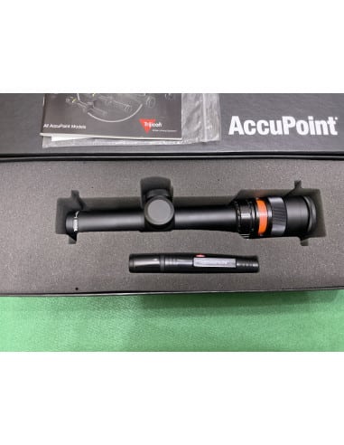 Ottica Trijicon AccuPoint 1-4x24 Riflescope w/BAC Red Triangle Post Reticle 30mm tube NT