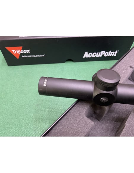 Ottica Trijicon AccuPoint 1-4x24 Riflescope w/BAC Red Triangle Post Reticle 30mm tube NT