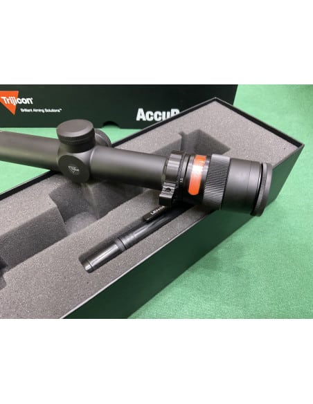 Ottica Trijicon AccuPoint 1-4x24 Riflescope w/BAC Red Triangle Post Reticle 30mm tube NT