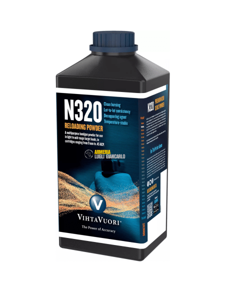 Polvere da sparo per armi VIHTAVUORI N 320 da calibro 32 a calibro 45
