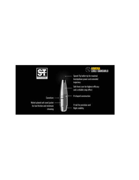 Colpi cartucce munizioni RWS calibro 270 Win Speed Tip Professional 140 grani 9+,1g 20 pezzi