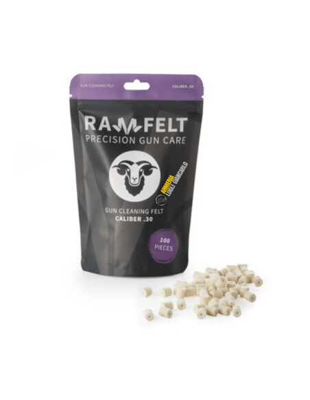 Feltrini pulizia armi Ram Felt precision gun care calibro 30 308 w 30-06 300weat 7,62x51 300 lapua 7,62x39