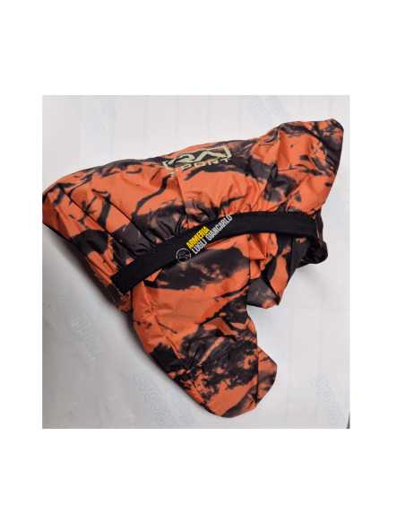 Fodero tascabile tipo marsupio  pieghevole impermeabile camo arancione orange 128 cm WRR01 ORANGE