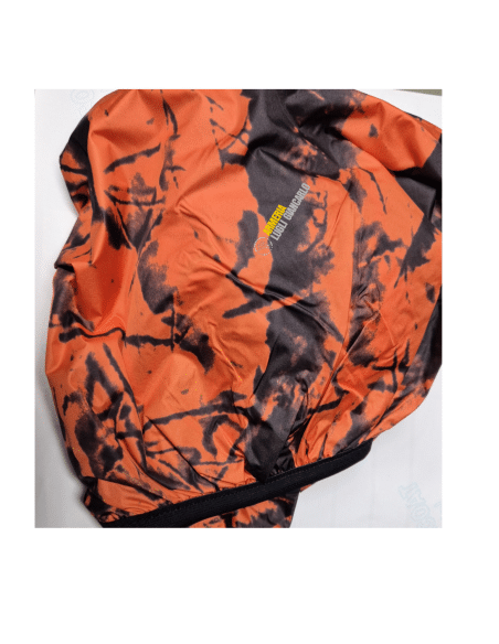 Fodero tascabile tipo marsupio  pieghevole impermeabile camo arancione orange 128 cm WRR01 ORANGE