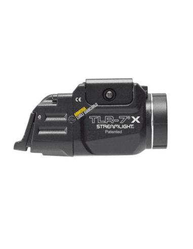 STREAMLIGHT TORCIA LED PER ARMA CORTA MOD. TLR-7X - CON ATTACCO PICATINNY COLORE NERO - INCLUSO KIT SWITCH ALTO E BASSO SR000002