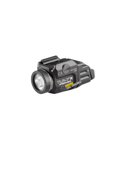 STREAMLIGHT TORCIA LED PER ARMA CORTA MOD. TLR-7X USB - CON ATTACCO PICATINNY COLORE NERO - INCLUSO KIT SWITCH ALTO+BASSO E BATT