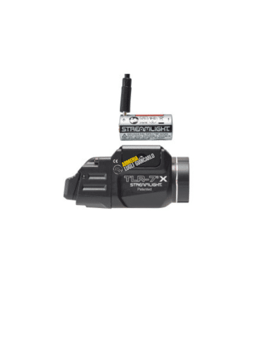 STREAMLIGHT TORCIA LED PER ARMA CORTA MOD. TLR-7X USB - CON ATTACCO PICATINNY COLORE NERO - INCLUSO KIT SWITCH ALTO+BASSO E BATT