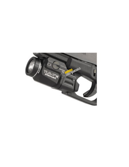 STREAMLIGHT TORCIA LED PER ARMA CORTA MOD. TLR-7X USB - CON ATTACCO PICATINNY COLORE NERO - INCLUSO KIT SWITCH ALTO+BASSO E BATT
