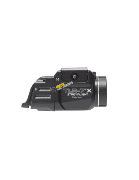 STREAMLIGHT TORCIA LED PER ARMA CORTA MOD. TLR-7X USB - CON ATTACCO PICATINNY COLORE NERO - INCLUSO KIT SWITCH ALTO+BASSO E BATT