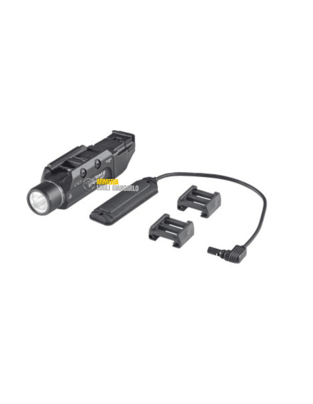STREAMLIGHT TORCIA PER ARMA LUNGA MOD. TLR-RM2 CON ATTACCO PICATINNY COLORE NERO - INCLUSO SWITCH REMOTO E DUE BATTERIE CR123A