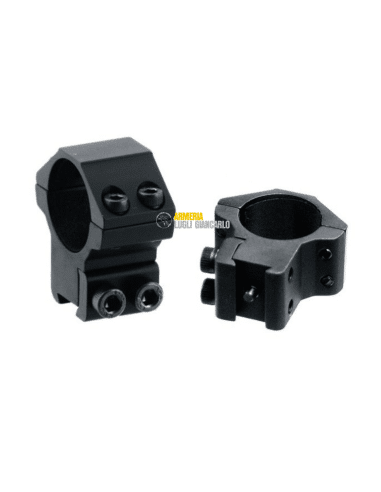 UTG Coppia di attacchi anelli 1” per fissaggio ottiche RGPM Profilo basso in Aluminum- RGPM-25H4