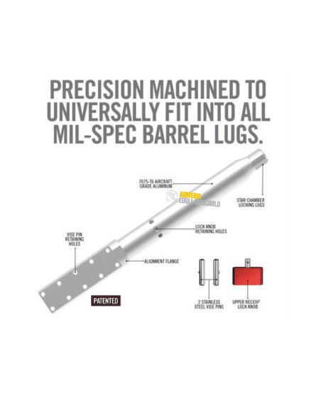 Real Avid Lug-Lok Upper Vise Block – AR10 COD: AV-AVAR10LLVB ACCESSORI ARMI, ATTREZZI PER AR15 M4