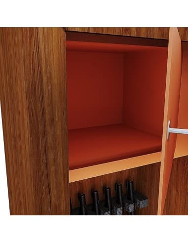 ARMADIO PORTA ARMI CASSAFORTE VIRO FAI by VIRO 5 POSTI VERNICIATO LEGNO