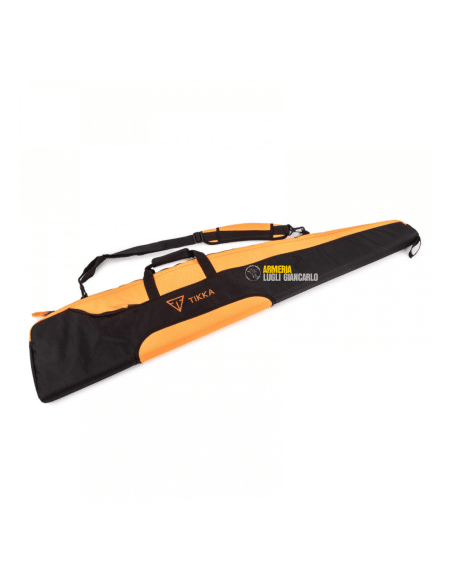 Tikka Fodero Imbottito per carabine con ottica alta visibilità arancio e nero con bratella 135cm FOTIKKA17