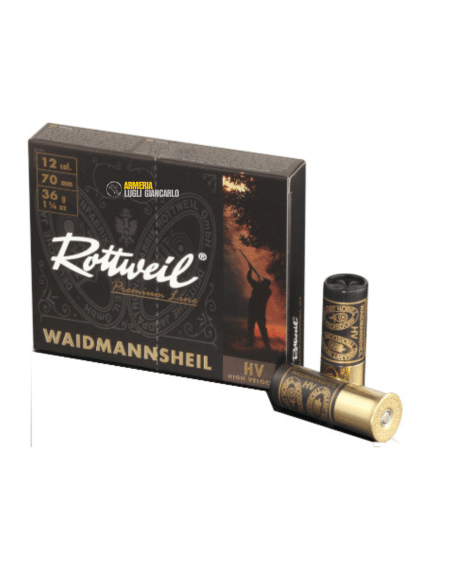 CARTUCCE COLPI MUNIZIONI ROTTWEIL MAGNUM PLASTICA PIOMBO N°5 – calibro 12 52 GR