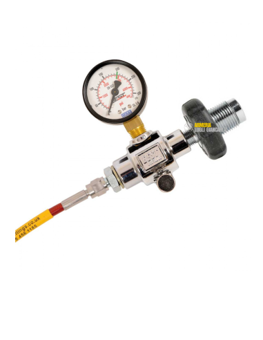 BEST FITTINGS kit raccordo bombola con manometro e frusta ARIA COMPRESSA & CO2