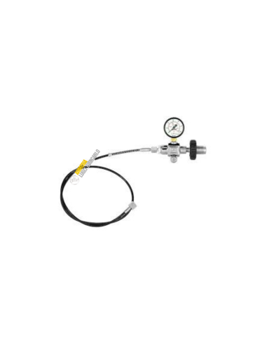 BEST FITTINGS kit raccordo bombola con manometro e frusta ARIA COMPRESSA & CO2