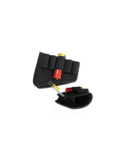 RA SPORT Portamunizioni 5 colpi calibro 12  - 20 munizioni in cordura per calcio RD61 colore nero