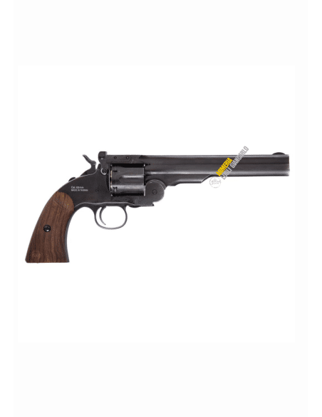 Revolver Schofield 6'' ad aria compressa libera vendita nera full metal calibro 4,5 mm pellet