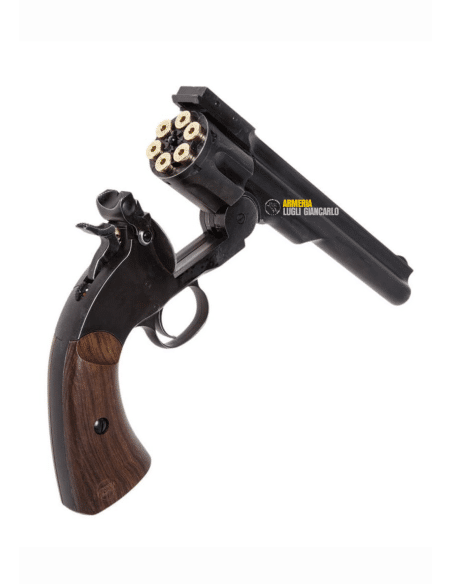 Revolver Schofield 6'' ad aria compressa libera vendita nera full metal calibro 4,5 mm pellet