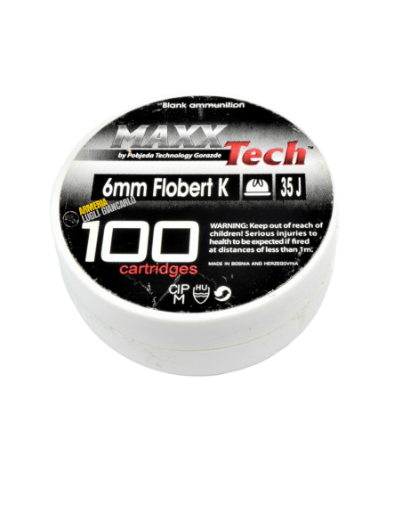 MAXX TECH COLPI CARTUCCE A SALVE CALIBRO 6mm (MT6) 100 COLPI PER PISTOLE A SALVE SCACCIACANI