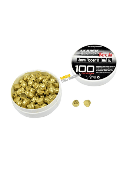 MAXX TECH COLPI CARTUCCE A SALVE CALIBRO 6mm (MT6) 100 COLPI PER PISTOLE A SALVE SCACCIACANI
